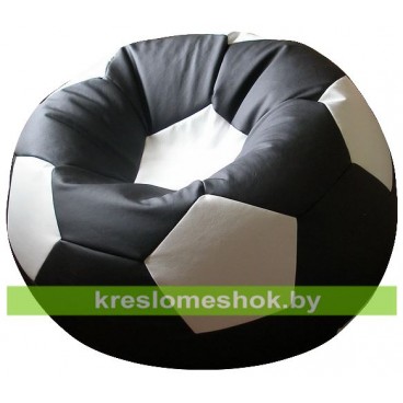 Кресло-мешок Мяч (чёрный с белыми вставками) М1.3-1610