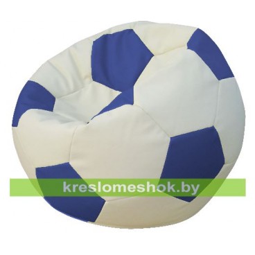 Кресло-мешок Мяч Стандрат (белый с синими вставками) М1.3-0310