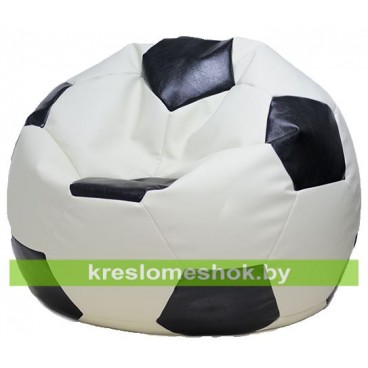 Кресло-мешок Мяч (белый с чёрными вставками) М1.3-1016