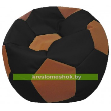 Кресло-мешок Мяч (коричневый с чёрными вставками) М1.3-1607