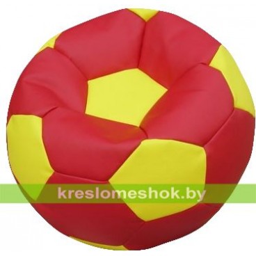 Кресло-мешок Мяч (красный с оранжевыми вставками)