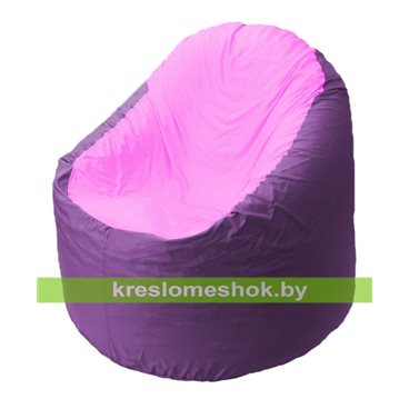 Кресло мешок Bravo B1.1-39 (основа фиолетовая, вставка розовая)