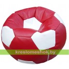 Кресло-мешок "Мяч Стандарт" бордово-белый