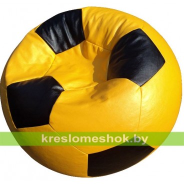 Кресло-мешок Мяч Стандрат (жёлтый с чёрными вставками) М1.3-0816