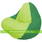 Кресло мешок RELAX зелёное , сидушка сатовая