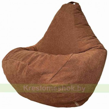 Кресло мешок Груша Г2.5-245 Crown 08 Rust