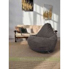 Кресло мешок Груша Макси Г2.5-255 Crown 18 Dk.Grey