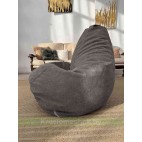 Кресло мешок Груша Макси Г2.5-255 Crown 18 Dk.Grey