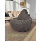 Кресло мешок Груша Макси Г2.5-255 Crown 18 Dk.Grey