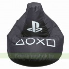 Кресло мешок Груша Г2.7-098 Play Station 4 (темно-серый)