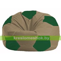 Кресло мешок Мяч бежевый - зелёный М 1.1-94