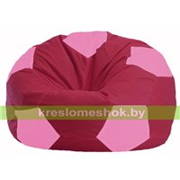 Кресло мешок Мяч бордовый - розовый М 1.1-306