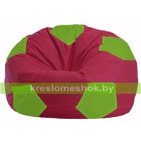 Кресло мешок Мяч бордовый - салатовый М 1.1-305