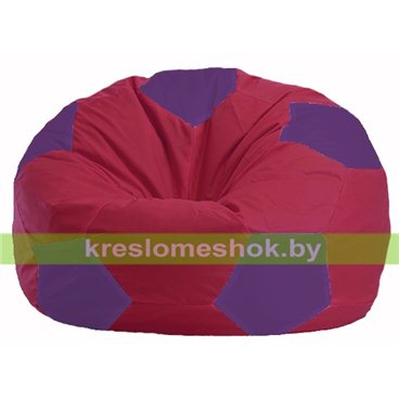 Кресло мешок Мяч М1.1-453 (основа бордовая, вставка фиолетовая)