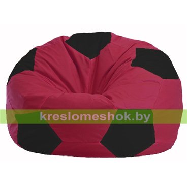 Кресло мешок Мяч М1.1-299 (основа бордовая, вставка чёрная)