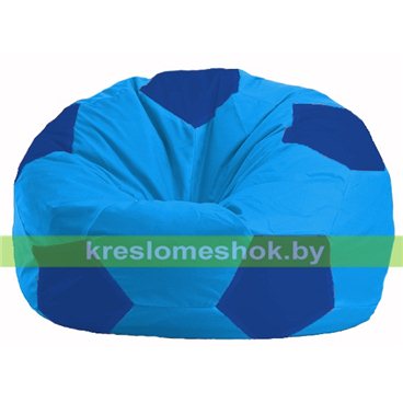 Кресло мешок Мяч М1.1-273 (основа голубая, вставка синяя)