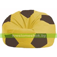 Кресло мешок Мяч жёлтый - коричневый М 1.1-261