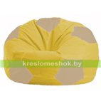 Кресло мешок Мяч жёлтый - светло-бежевый М 1.1-255