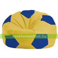 Кресло мешок Мяч жёлтый - синий М 1.1-254