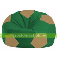 Кресло мешок Мяч зелёный - бежевый М 1.1-237