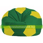 Кресло мешок Мяч зелёный - жёлтый М 1.1-463