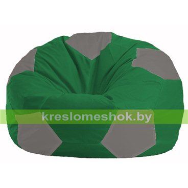 Кресло мешок Мяч М1.1-239 (основа зелёная, вставка серая)