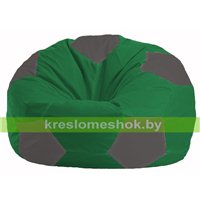 Кресло мешок Мяч зелёный - тёмно-серый М 1.1-238