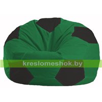 Кресло мешок Мяч зелёный - чёрный М 1.1-235