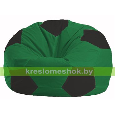 Кресло мешок Мяч М1.1-235 (основа зелёная, вставка чёрная)