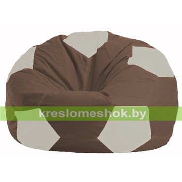Кресло мешок Мяч М1.1-316 (основа коричневая, вставка белая)