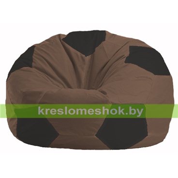 Кресло мешок Мяч М1.1-454 (основа коричневая, вставка чёрная)