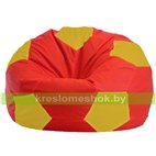 Кресло мешок Мяч красно - жёлтое 1.1-178
