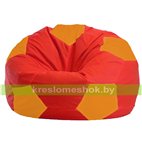 Кресло мешок Мяч красно - оранжевое 1.1-176