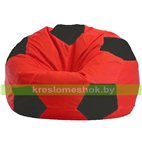 Кресло мешок Мяч красно - чёрное