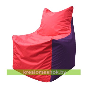 Кресло мешок Фокс Ф2.1-233 (основа красная, вставка фиолетовая)