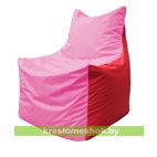 Кресло мешок Фокс Ф 21-199 (розово-красный)