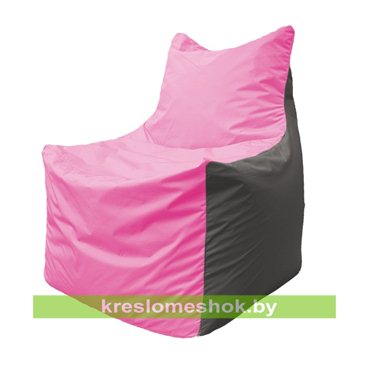 Кресло мешок Фокс Ф2.1-187 (основа розовая, вставка серая)