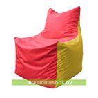 Кресло мешок Фокс Ф 21-178 (красно-жёлтый)