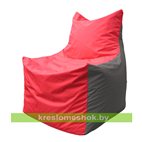 Кресло мешок Фокс Ф 21-170 (красно-серый)