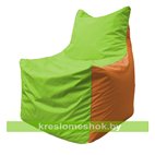 Кресло мешок Фокс Ф 21-163 (салатовый - оранжевый)
