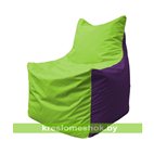 Кресло мешок Фокс Ф 21-155 (салатовый - фиолетовый)