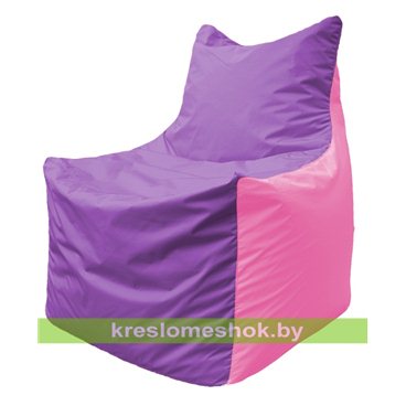 Кресло мешок Фокс Ф2.1-109 (основа сиреневая, вставка розовая)