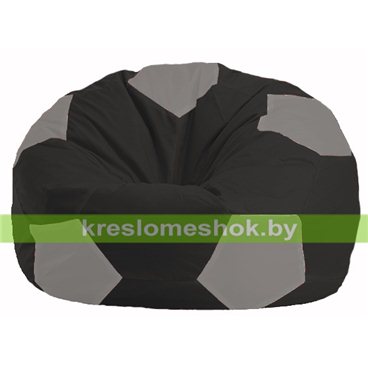 Кресло мешок Мяч М1.1-473 (основа чёрная, вставка серая)