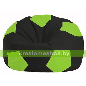 Кресло мешок Мяч М1.1-466 (основа чёрная, вставка салатовая)