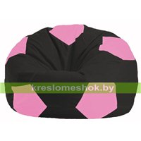 Кресло мешок Мяч чёрный - розовый М 1.1-469