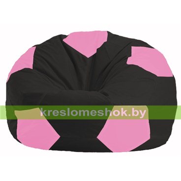 Кресло мешок Мяч М1.1-469 (основа чёрная, вставка розовая)