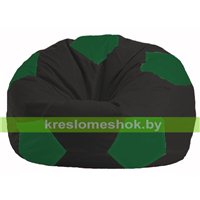 Кресло мешок Мяч чёрный - зелёный М 1.1-397