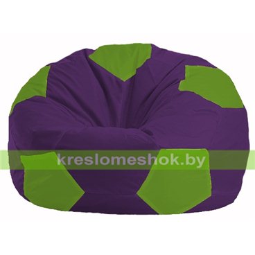 Кресло мешок Мяч М1.1-31 (основа фиолетовая, вставка салатовая)
