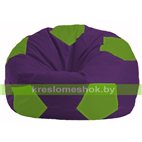 Кресло мешок Мяч фиолетовый - салатовый М 1.1-31