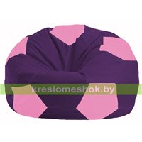 Кресло мешок Мяч фиолетовый - розовый М 1.1-32